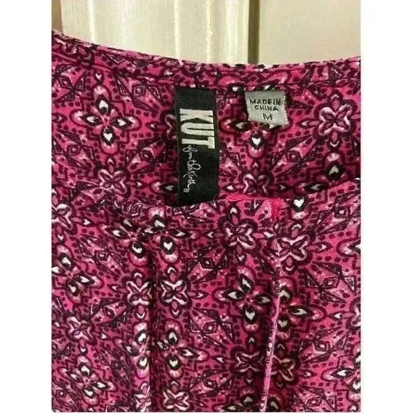 Kut From The Kloth Pink Sleeveless Double Breasted Blouse Medium - Picture 5 of 6